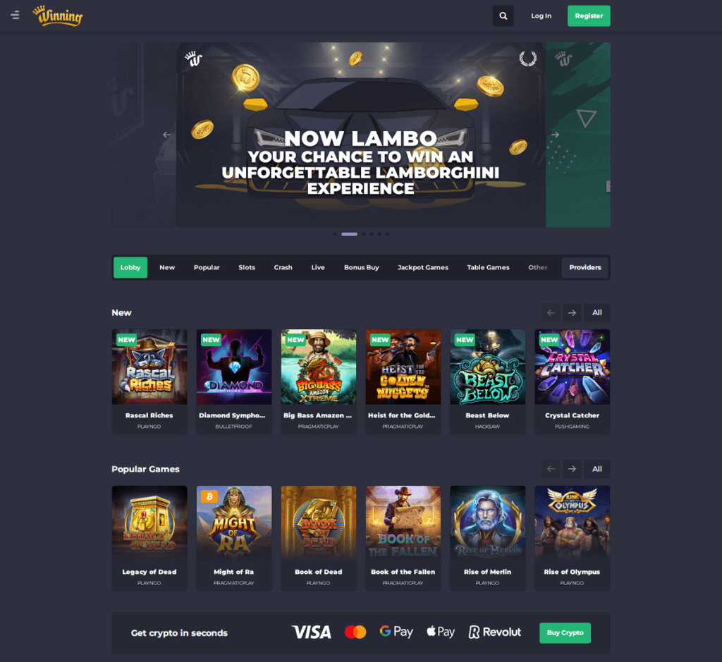 Winning.io Desktop Preview 1
