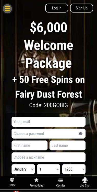 Big Dollar Casino Mobile Preview 1