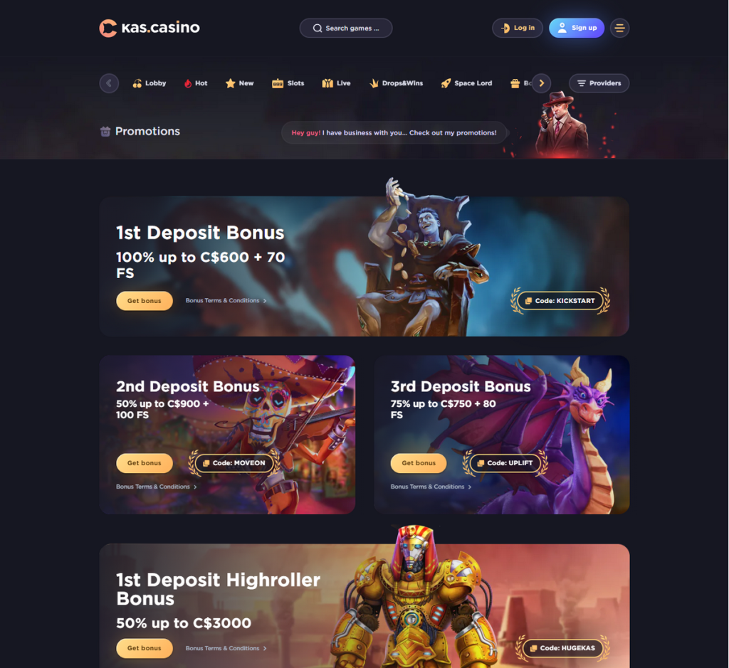 Kas.casino Desktop Preview 1