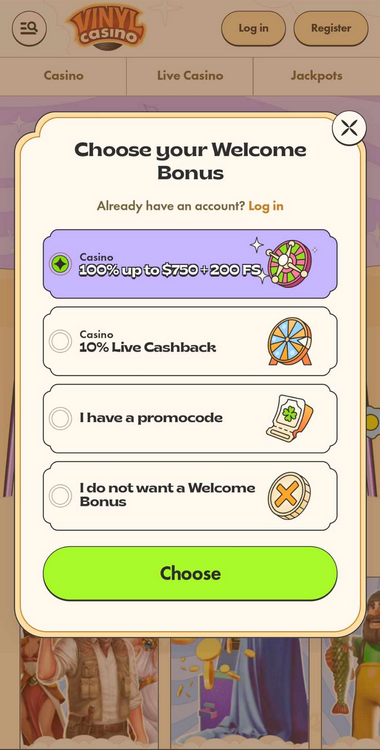 Visual Guide to Vinyl Casino Registration: Step 4