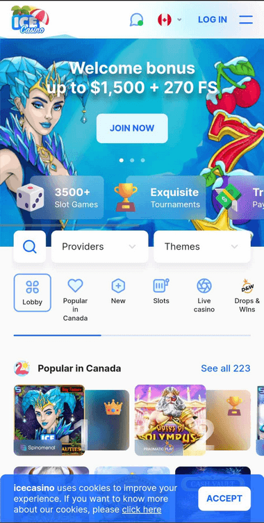 ICE Casino Mobile Preview 1
