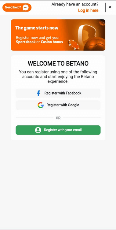 Betano Registration Process Image 5