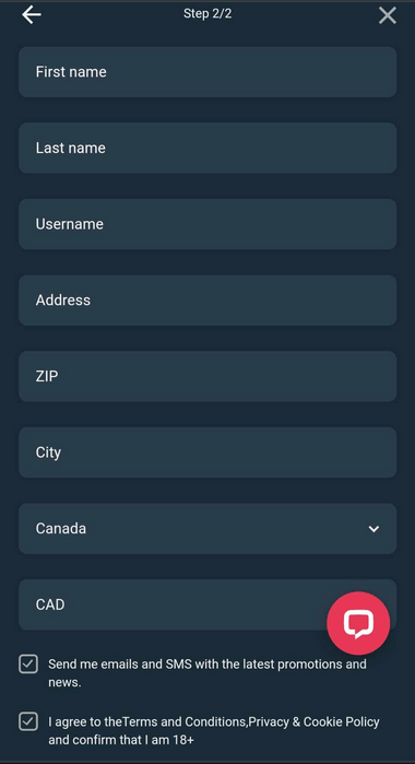 Step-by-Step Image Guide of PrimeBetz Casino Registration 1