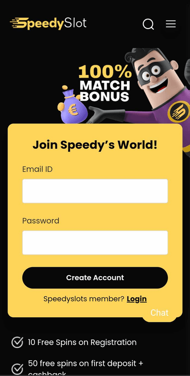 SpeedySlot Mobile Preview 1