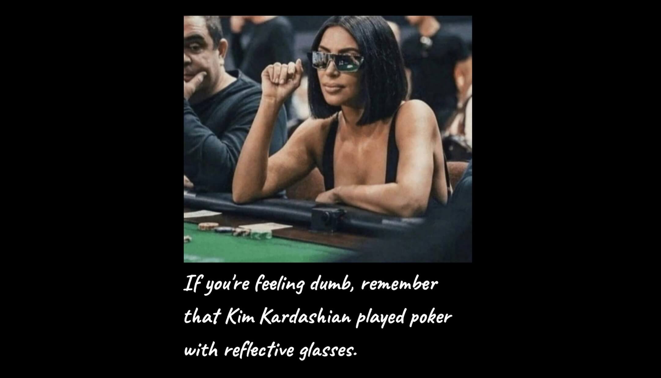 Kim K Poker Meme