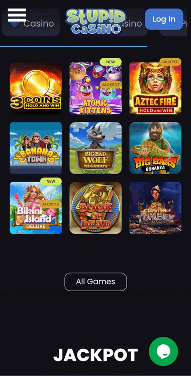 Stupid Casino Mobile Preview 1