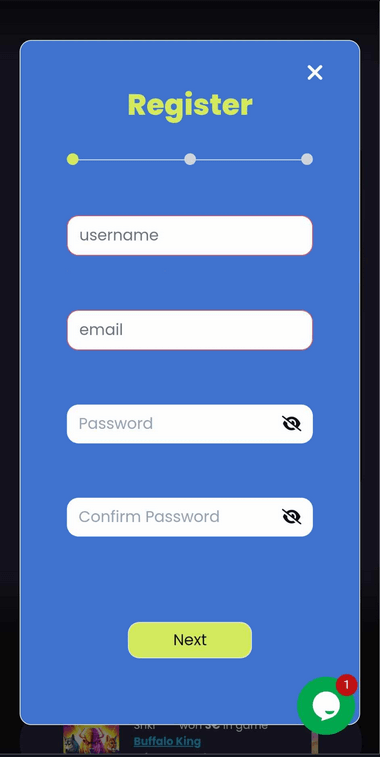 Crazy Casino Signup Process Image 3