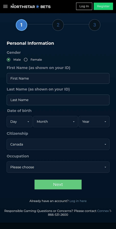 Visual Guide to Signing Up at NorthStar Bets Casino: Image 4