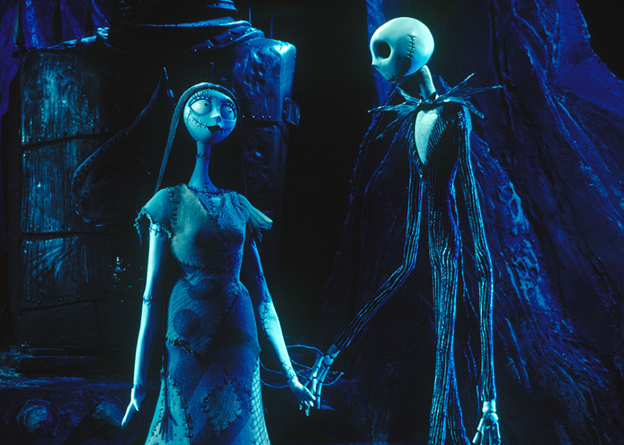 An illustration detailing the characters in the animated feature ‘The Nightmare Before Christmas’.