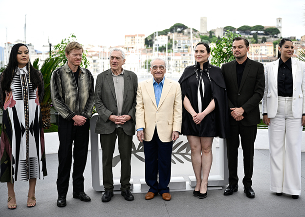 Martin Scorsese, Robert De Niro, Leonardo DiCaprio, and Lily Gladstone bring their energy to Cannes.