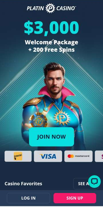 Platin Casino Mobile Preview 2