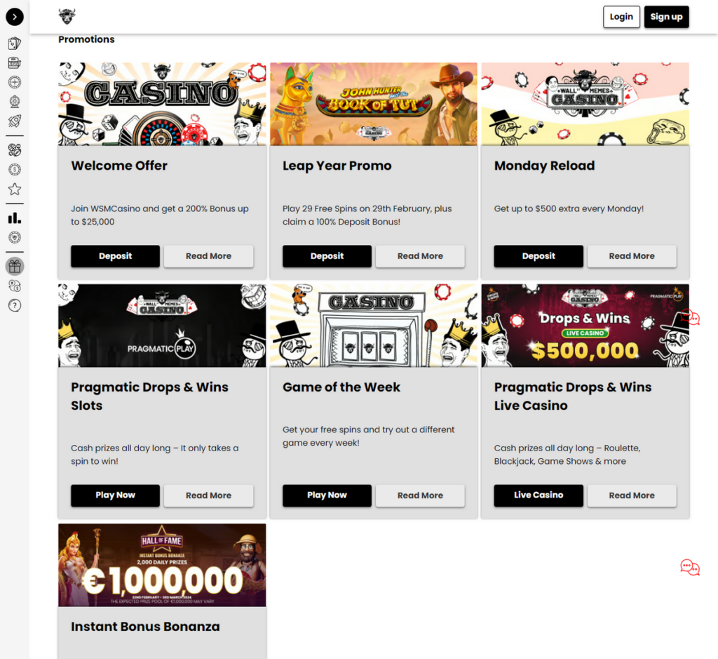 Просмотр на компьютере WSM Casino 1