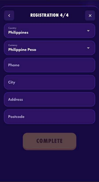 Step-by-Step Image Guide – Polestar Casino Registration Process 4