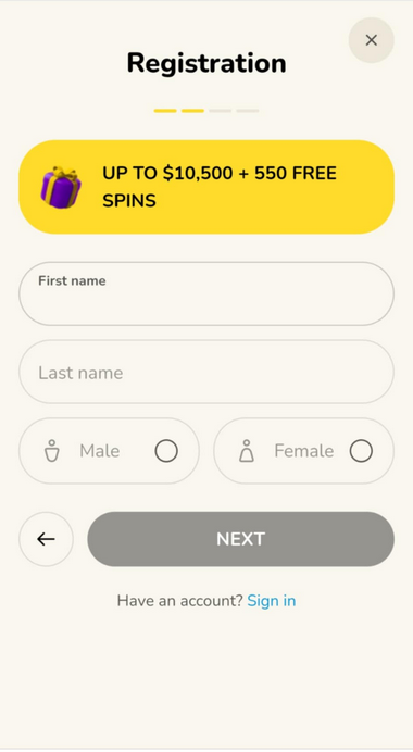 Snapshot of FatFruit Casino Registration Process Image 4