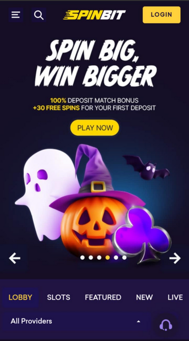 SpinBit Casino Mobile Preview 2