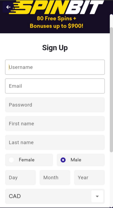 Step-by-Step Registration Guide for SpinBit Casino - Image 2