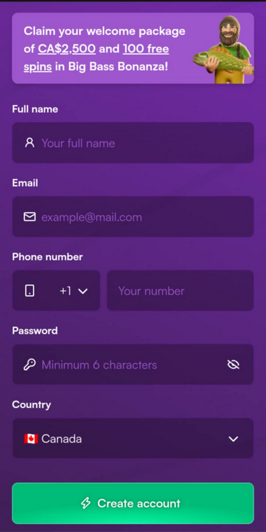 A Snapshot: Instaspin Casino's Registration Walkthrough